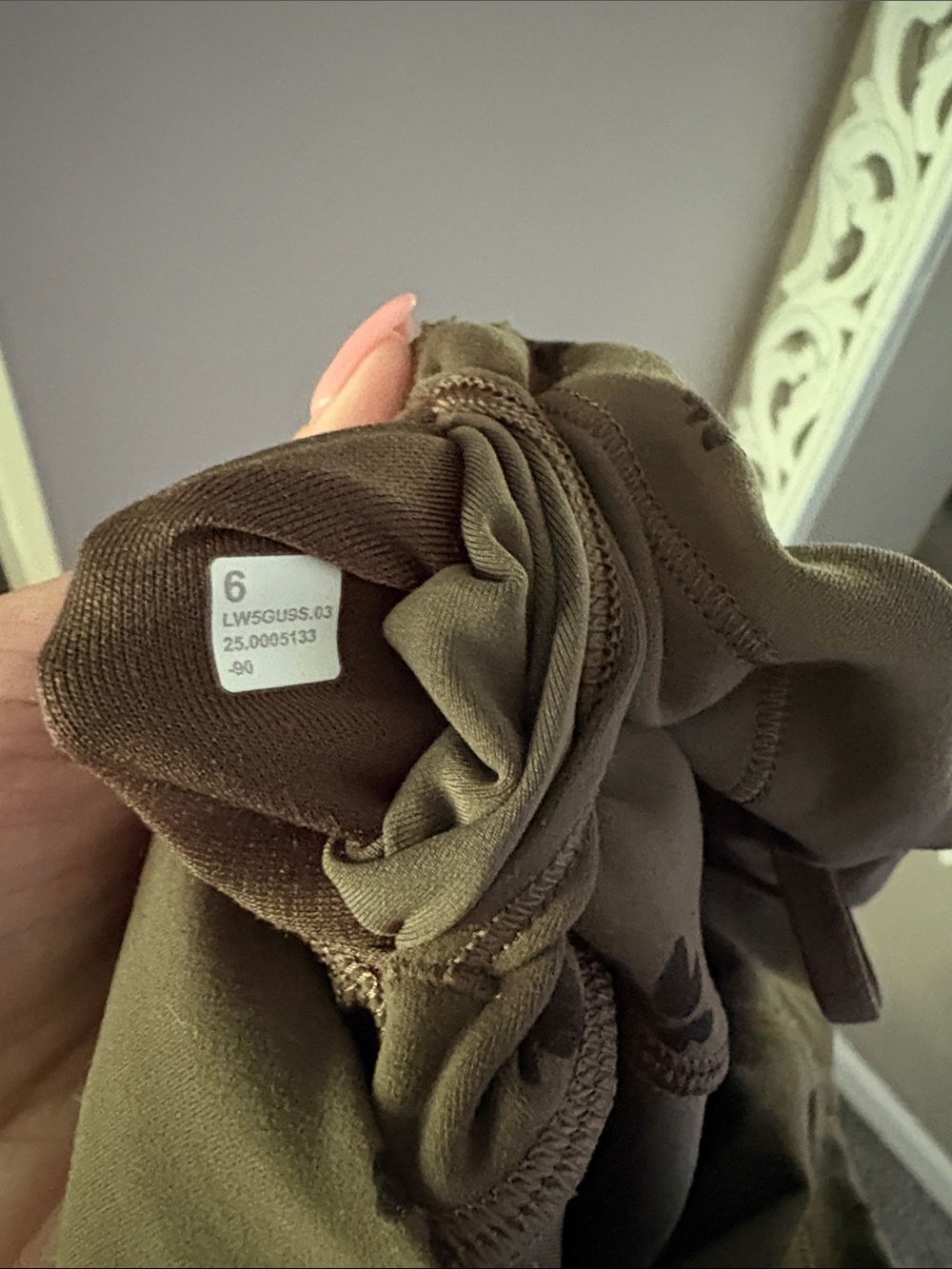 Lululemon Wunder Train High Rise Tight 28” Size 6 Floral Breeze Olive - Picture 5 of 5